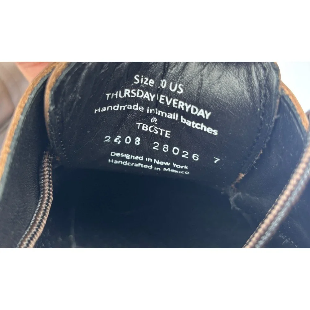 Thursday Everyday Premier Shoes Men's 10 English Brown Leather SHOES